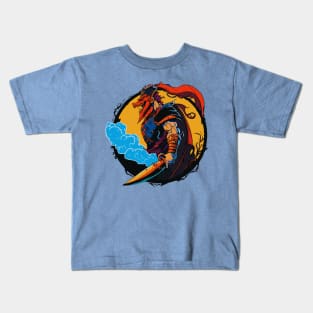 Dragon Slayer, People's Champion - Legendary Hero | Dungeons & Dragons Tabletop inspired High Fantasy Art of a Powerful Warrior Kids T-Shirt